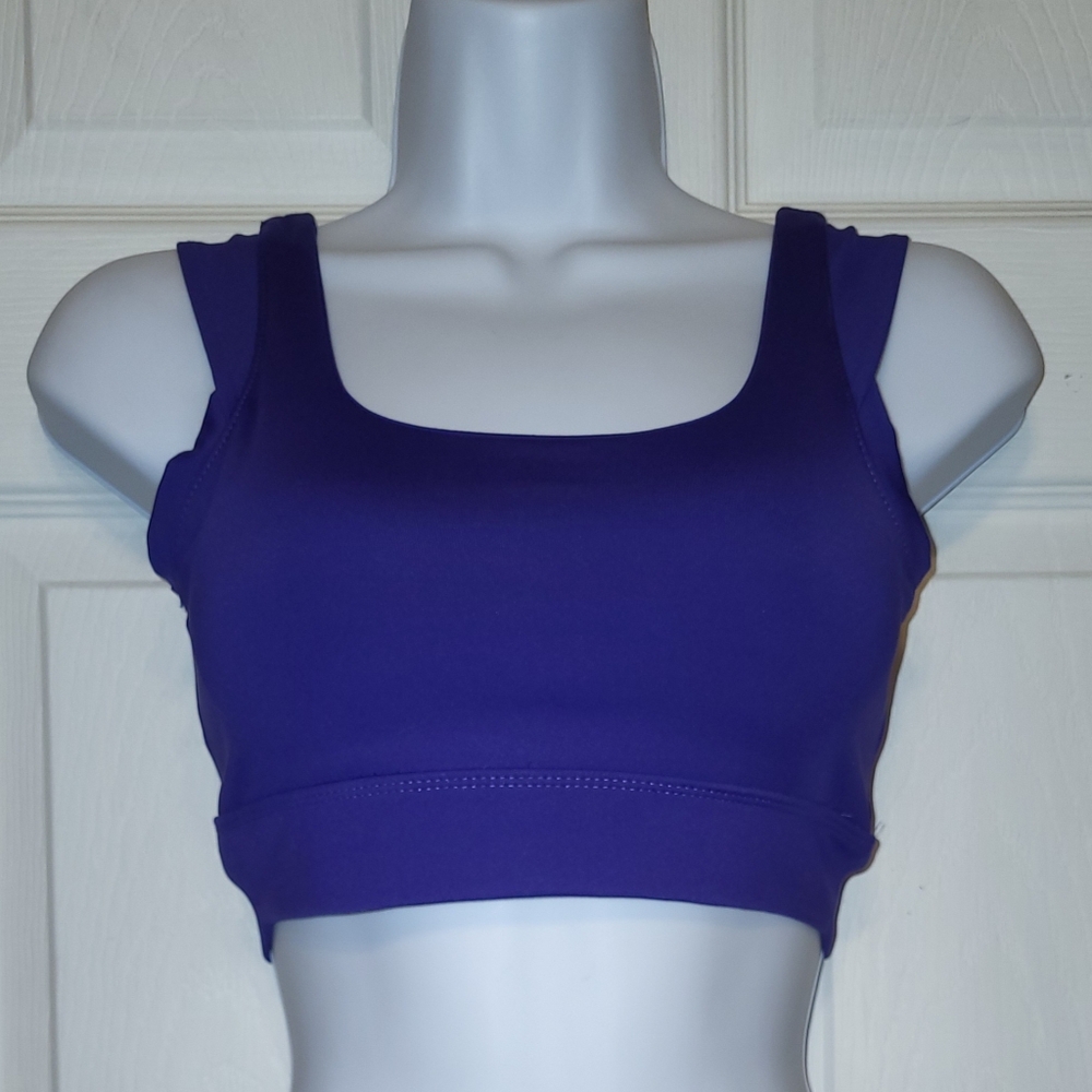 Ichi Brand Sports Bra Activewear Medium Purple Padded
